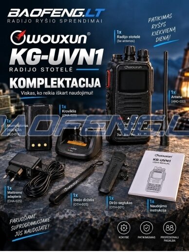 Wouxun KG-UVN1 (skaitmeninė) 21