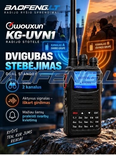 Wouxun KG-UVN1 (skaitmeninė) 11
